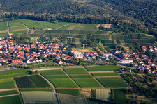 Vue aérienne de Quartier Schweigen in Schweigen-Rechtenbach dans le département Rhénanie-Palatinat, Allemagne