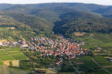 Quartier Rechtenbach in Schweigen-Rechtenbach dans le département Rhénanie-Palatinat, Allemagne hors des airs
