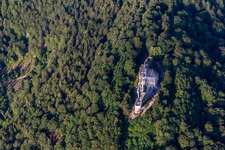 Vue aérienne de Wegelnbourg à Schönau dans le département Rhénanie-Palatinat, Allemagne