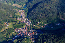 Vue oblique de Schönau dans le département Rhénanie-Palatinat, Allemagne