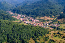 Photographie aérienne de Eußerthal dans le département Rhénanie-Palatinat, Allemagne
