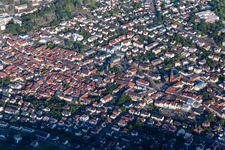 Vue aérienne de Bad Bergzabern dans le département Rhénanie-Palatinat, Allemagne