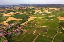 Vue oblique de Dierbach dans le département Rhénanie-Palatinat, Allemagne