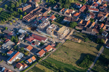 Quartier Schweigen in Schweigen-Rechtenbach dans le département Rhénanie-Palatinat, Allemagne d'en haut