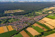 Vue aérienne de Quartier Schaidt in Wörth am Rhein dans le département Rhénanie-Palatinat, Allemagne