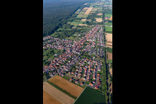 Vue oblique de Quartier Schaidt in Wörth am Rhein dans le département Rhénanie-Palatinat, Allemagne