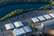 Vue oblique de Usine de camions Daimler à Wörth am Rhein dans le département Rhénanie-Palatinat, Allemagne