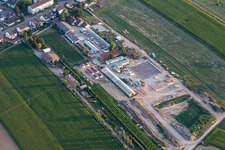 Vue aérienne de Légumes biologiques Kugelmann à Kandel dans le département Rhénanie-Palatinat, Allemagne