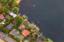 Vue oblique de Altrip dans le département Rhénanie-Palatinat, Allemagne