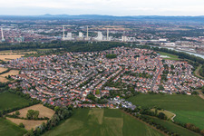Altrip dans le département Rhénanie-Palatinat, Allemagne vue d'en haut