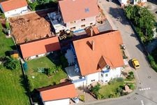 Vue aérienne de À la porte arrière à Eußerthal dans le département Rhénanie-Palatinat, Allemagne