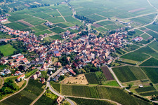 Vue oblique de Frankweiler dans le département Rhénanie-Palatinat, Allemagne