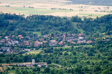 Vue aérienne de Du sud-est à Herrenberg dans le département Bade-Wurtemberg, Allemagne