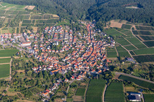 Quartier Rechtenbach in Schweigen-Rechtenbach dans le département Rhénanie-Palatinat, Allemagne depuis l'avion