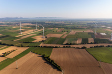 Photographie aérienne de Parc éolien à Freckenfeld dans le département Rhénanie-Palatinat, Allemagne