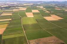 Vue aérienne de Zone de planification du parc éolien de Billigheim à Billigheim-Ingenheim dans le département Rhénanie-Palatinat, Allemagne