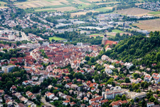 Du sud-est à Herrenberg dans le département Bade-Wurtemberg, Allemagne d'en haut