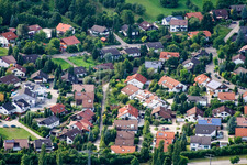 Vue aérienne de Ehbühl, Kirchhalde à Herrenberg dans le département Bade-Wurtemberg, Allemagne