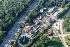 Vue aérienne de Station d'épuration à Kandel dans le département Rhénanie-Palatinat, Allemagne