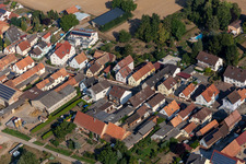 Saarstraße à Kandel dans le département Rhénanie-Palatinat, Allemagne vu d'un drone