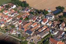 Vue aérienne de Saarstraße à Kandel dans le département Rhénanie-Palatinat, Allemagne