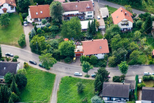 Vue d'oiseau de Ehbühl, Kirchhalde à Herrenberg dans le département Bade-Wurtemberg, Allemagne