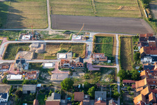 Vue aérienne de Nouvelle zone de développement au nord à Hatzenbühl dans le département Rhénanie-Palatinat, Allemagne