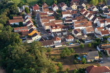 Quartier Hardtwald in Neupotz dans le département Rhénanie-Palatinat, Allemagne hors des airs
