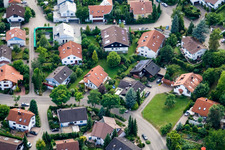 Ehbühl, Kirchhalde à Herrenberg dans le département Bade-Wurtemberg, Allemagne du point de vue du drone