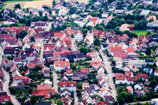 Vue aérienne de Village - Vue à le quartier Gültstein in Herrenberg dans le département Bade-Wurtemberg, Allemagne