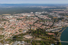 Speyer dans le département Rhénanie-Palatinat, Allemagne hors des airs