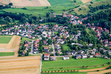 Vue aérienne de Du nord à le quartier Reusten in Ammerbuch dans le département Bade-Wurtemberg, Allemagne