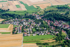 Vue aérienne de Du nord à le quartier Reusten in Ammerbuch dans le département Bade-Wurtemberg, Allemagne