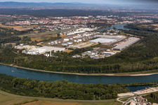 Vue aérienne de Saint Gobain Isover à Speyer dans le département Rhénanie-Palatinat, Allemagne