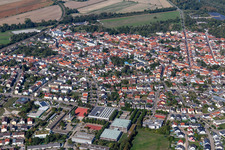 Photographie aérienne de Philippsburg dans le département Bade-Wurtemberg, Allemagne