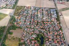 Vue aérienne de Aux carrières d'argile à Rheinzabern dans le département Rhénanie-Palatinat, Allemagne
