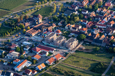 Vue aérienne de Nouveau chantier sur Sylvanerstr à le quartier Schweigen in Schweigen-Rechtenbach dans le département Rhénanie-Palatinat, Allemagne