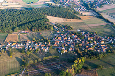Kutzenhausen dans le département Bas Rhin, France vue du ciel