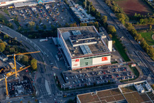 Vue aérienne de Magasin de meubles - Marché de meubles XXL Lutz, MANN Management GmbH à le quartier Rintheim in Karlsruhe dans le département Bade-Wurtemberg, Allemagne