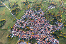 Vue aérienne de Quartier Büchelberg in Wörth am Rhein dans le département Rhénanie-Palatinat, Allemagne