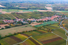 Niederhorbach dans le département Rhénanie-Palatinat, Allemagne depuis l'avion