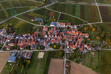 Quartier Oberhofen in Pleisweiler-Oberhofen dans le département Rhénanie-Palatinat, Allemagne hors des airs