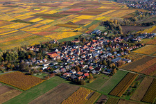 Photographie aérienne de Bissersheim dans le département Rhénanie-Palatinat, Allemagne