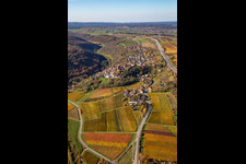 Enregistrement par drone de Neuleiningen dans le département Rhénanie-Palatinat, Allemagne