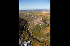 Photographie aérienne de Château de Neuen à Neuleiningen dans le département Rhénanie-Palatinat, Allemagne