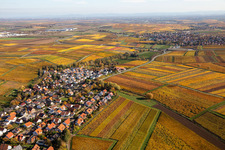 Photographie aérienne de Kleinkarlbach dans le département Rhénanie-Palatinat, Allemagne