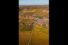 Kleinkarlbach dans le département Rhénanie-Palatinat, Allemagne vue du ciel