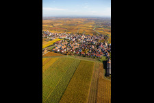 Quartier Herxheim in Herxheim am Berg dans le département Rhénanie-Palatinat, Allemagne d'en haut