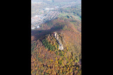 Château de Trifels à Annweiler am Trifels dans le département Rhénanie-Palatinat, Allemagne d'en haut