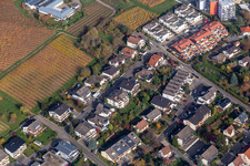 Vue aérienne de Pfalzgrafenstrasse Saarstr à Bad Bergzabern dans le département Rhénanie-Palatinat, Allemagne